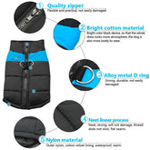 KUTKUT Waterproof and Warm Padded Zipper Winter Jackets for Dogs and Cats - kutkutstyle